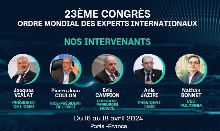Découvrez les intervenants et le programme du 23ème Congrès de l’OMEI à Paris (FRANCE)